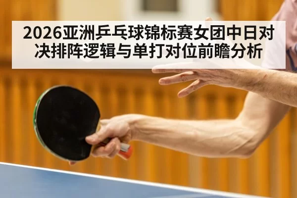 2026亚洲乒乓球锦标赛女团中日对决排阵逻辑与单打对位前瞻分析